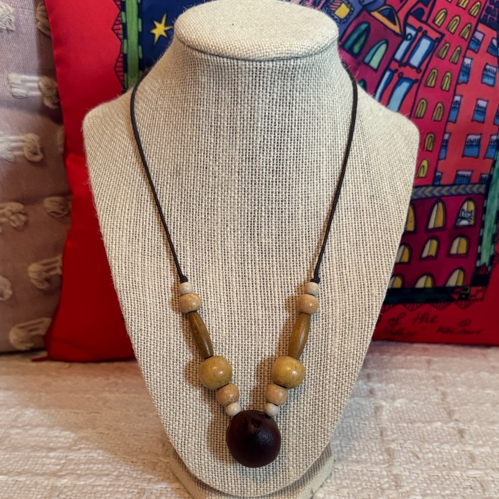 Wooden Bead Necklace